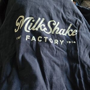 Milk Shake Factory Navy Blue Short Sleeve Tee Never Wore